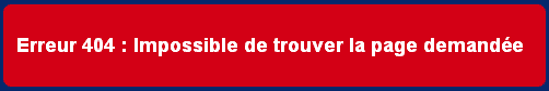 Les erreurs 404 posent un problème pour l'optimisation des pages Web Redirection 301 et optimisation